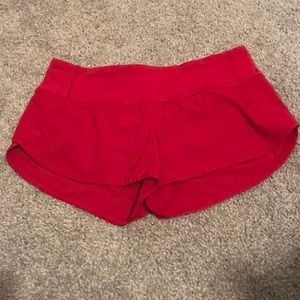 lululemon Speed Up Short 2.5” - Red
